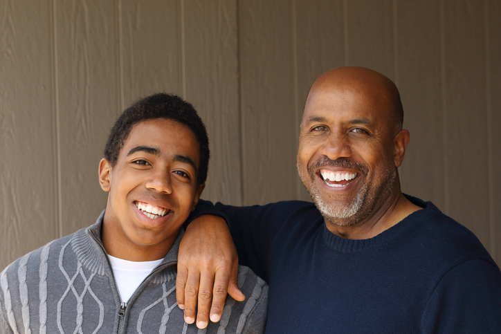 Father and son spending quality time together