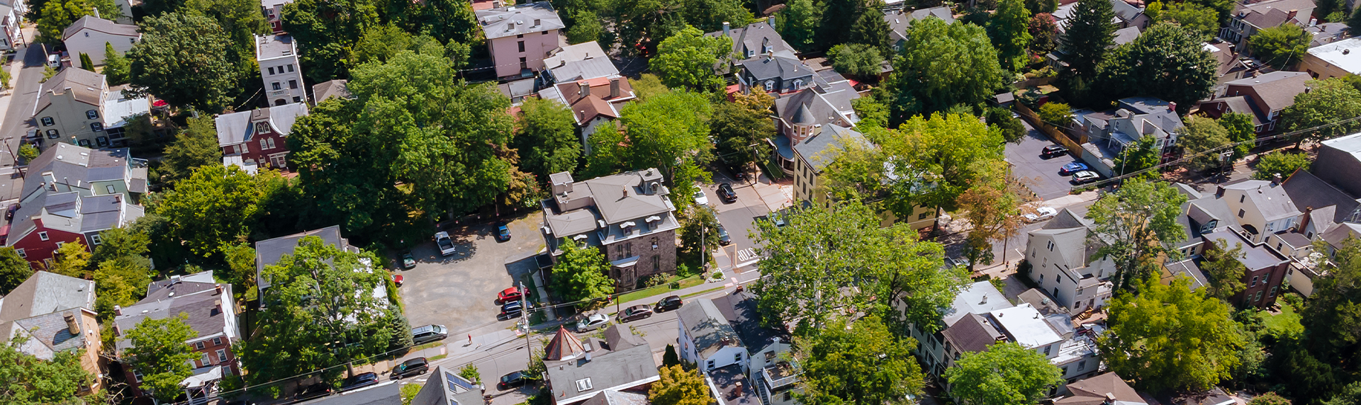 aerial photograph of New Jersey suburb - Where We Serve in New jersey concept image